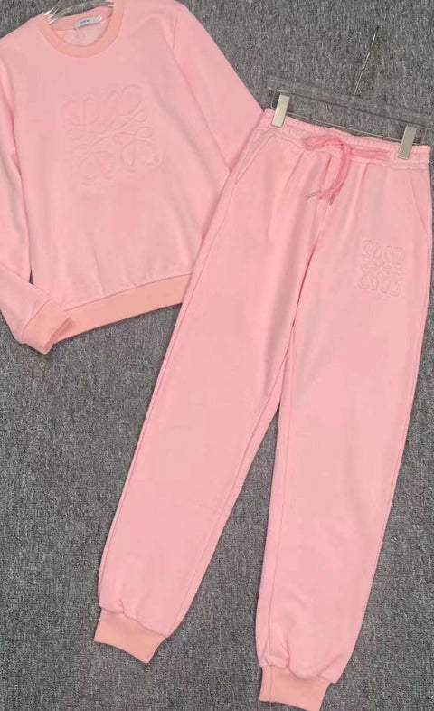 Pink sports set (sweater and jogger pants) - Conjunto deportivo rosa ( sueter y jogger pants)