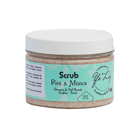 Scrub pies y manos - Crema exfoliante e hidratante - Exfoliating and moisturizing cream