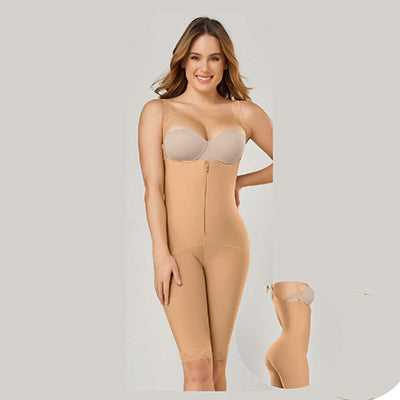 Firm Compression Knee-Length Body Shaper - Leonisa