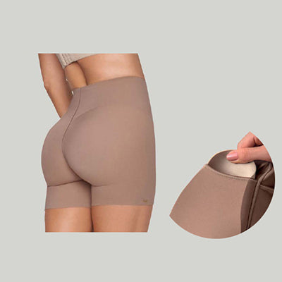 Undetectable Padded Butt Lifter Shaper Short - Leonisa