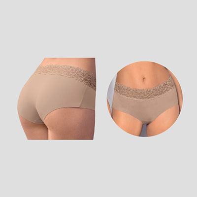 Ultra Light Lace Trim Hipster Panty - Leonisa