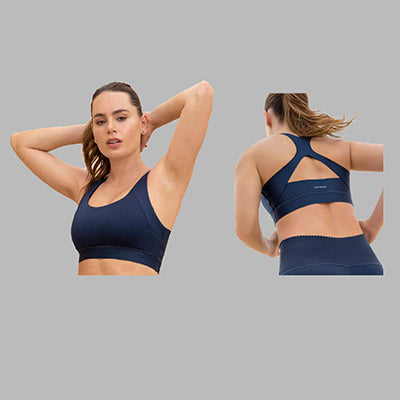 Cutout Racerback Seamless Sports Bra - Leonisa