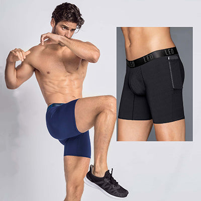 Long Athletic Boxer Brief With Side Pocket - Leonisa